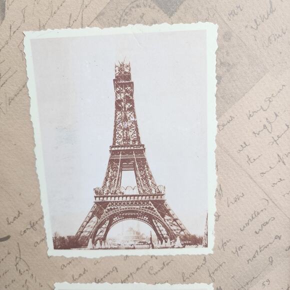 Eiffel Tower 1889 Construction Framed Vertical Panel Most Famous in Paris France - Picture 4 of 9